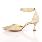 Patent Leather Kitten Heel Pointed Shoes