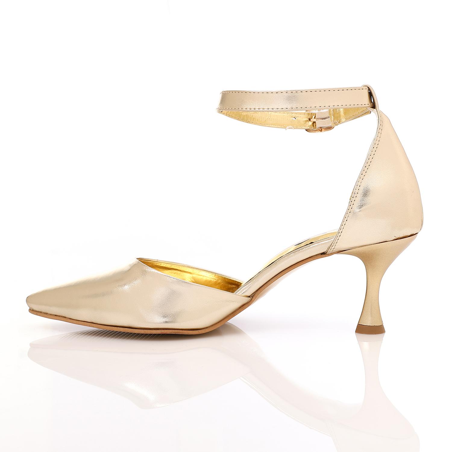 Patent Leather Kitten Heel Pointed Shoes