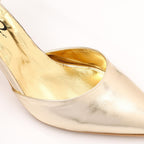 Patent Leather Kitten Heel Pointed Shoes