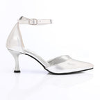 Patent Leather Kitten Heel Pointed Shoes