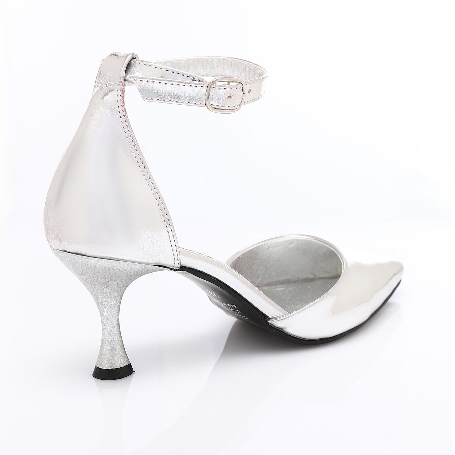 Patent Leather Kitten Heel Pointed Shoes