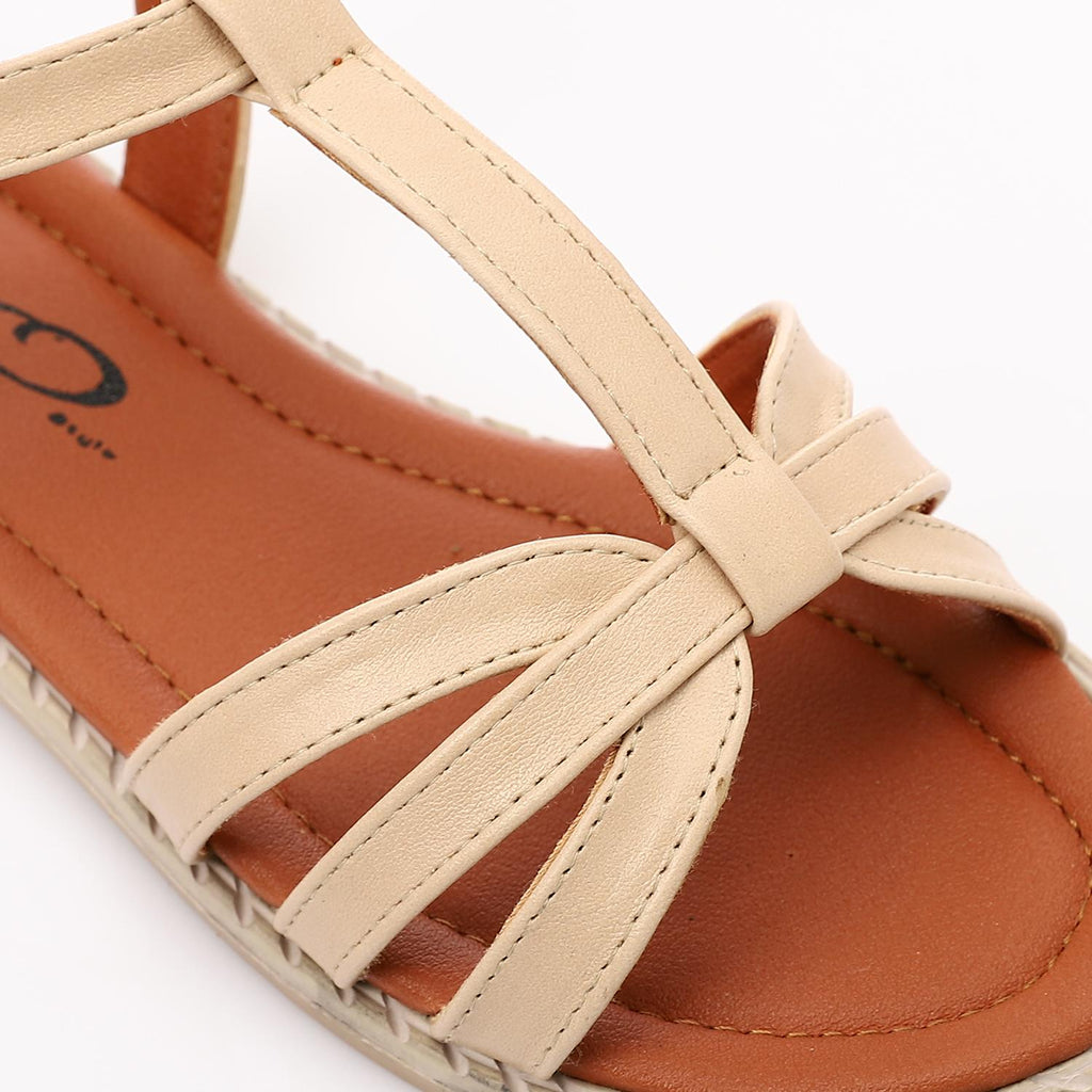 Soft Casual  Kids Sandals - Beige