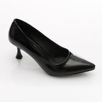 Patent Leather Kitten Heel Pointed Shoes