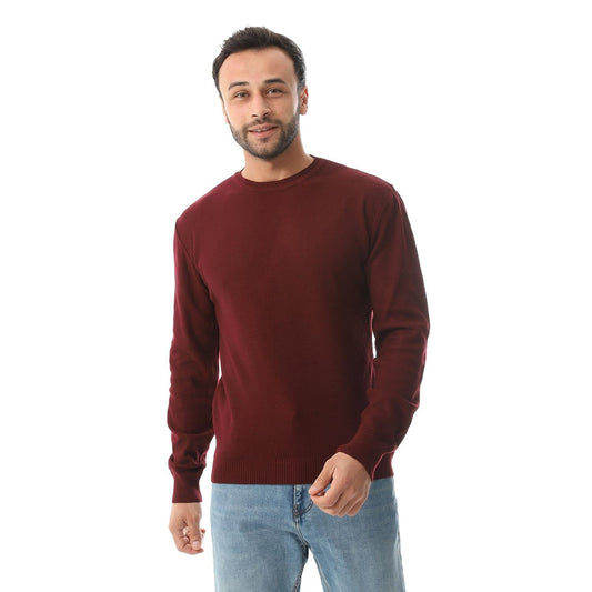 Wool Pullover With Crew Neck