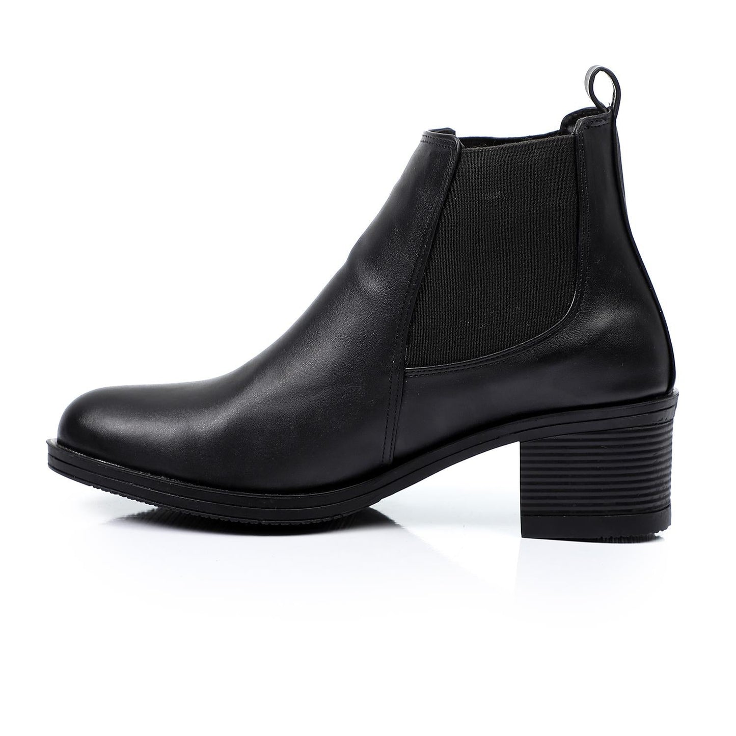 Block Heels Chelsea Boots - Black