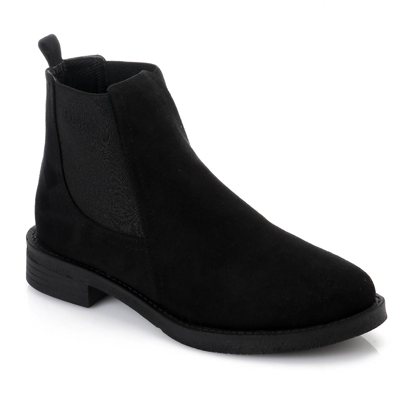 Suede Chelsea Boots - Black