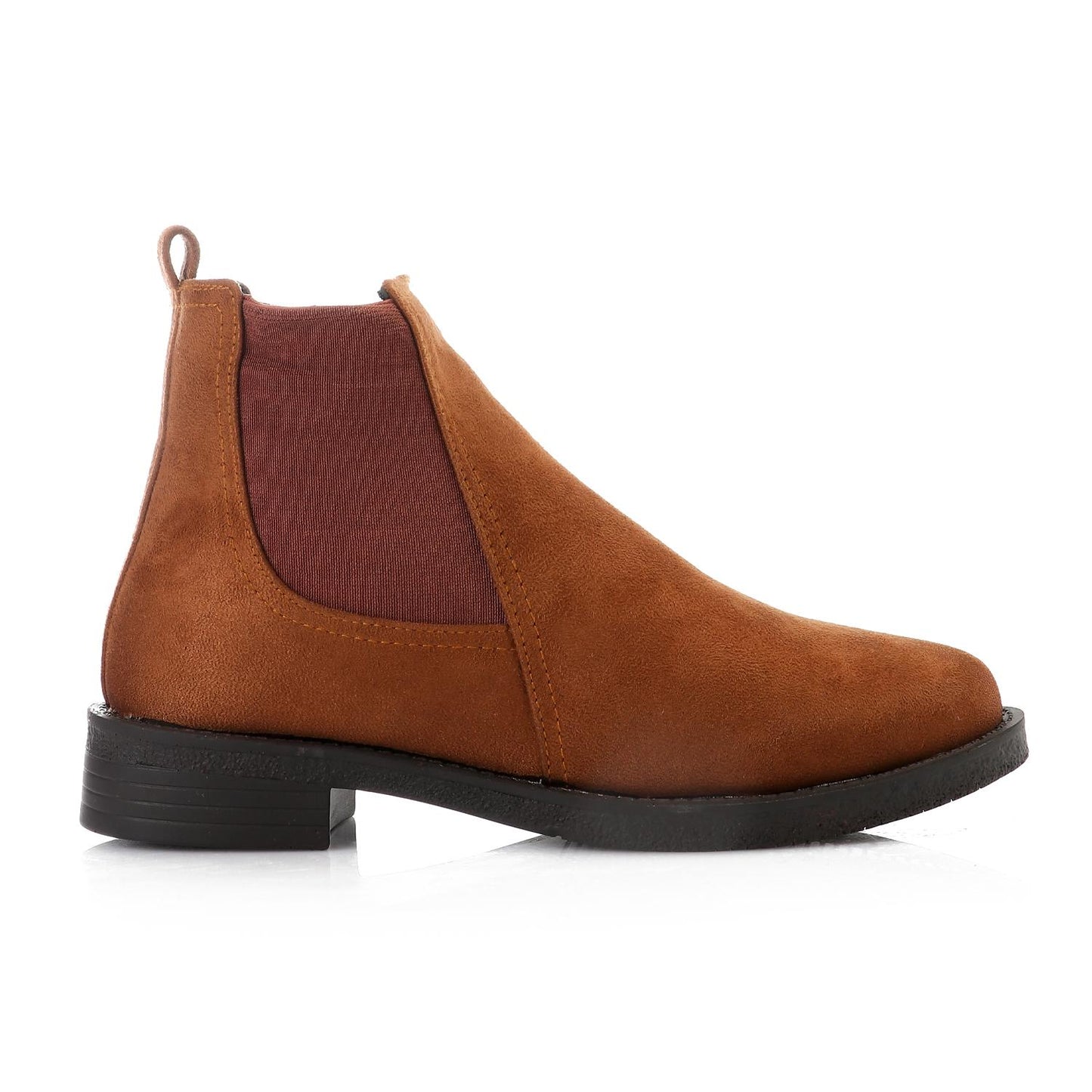 Suede Chelsea Boots - Camel