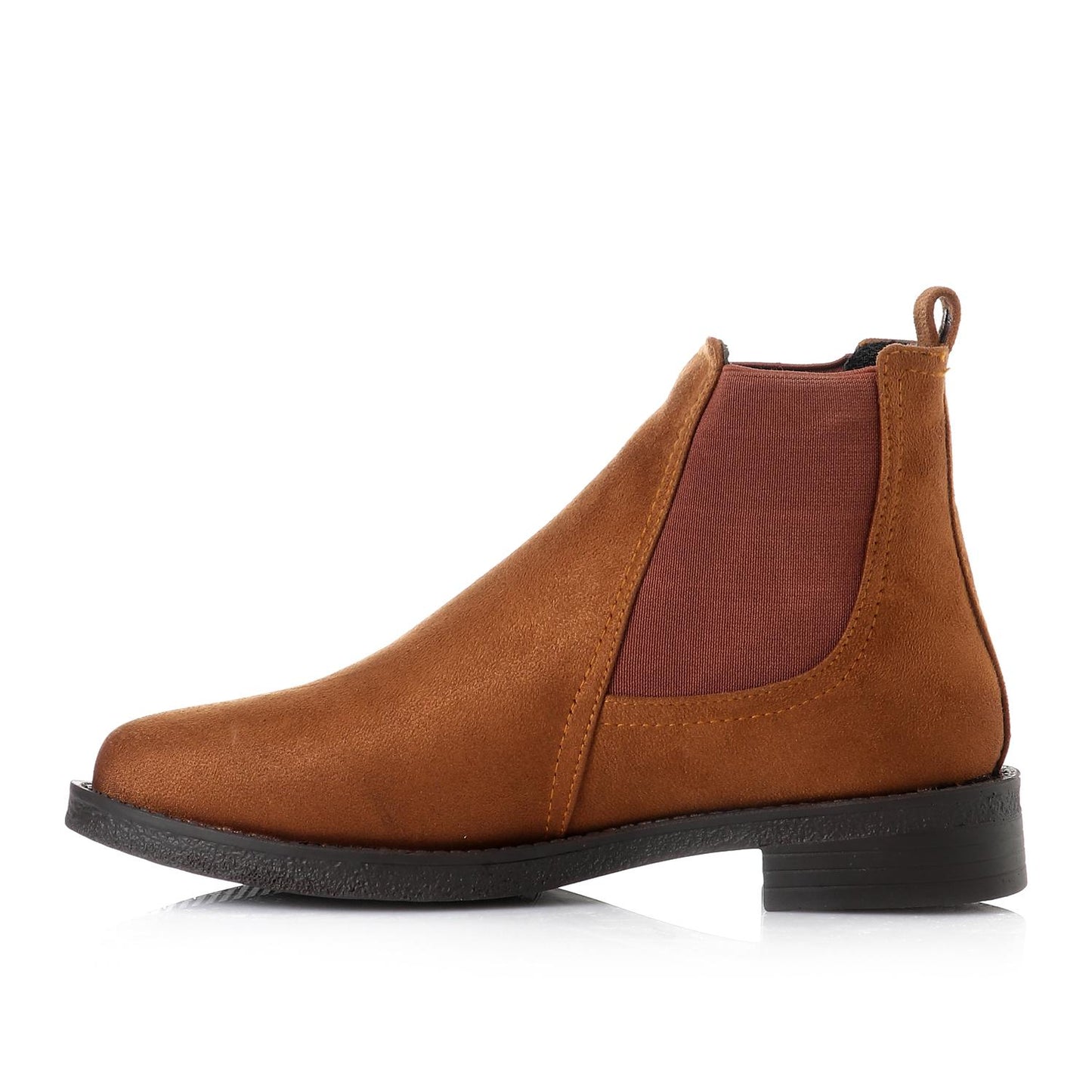 Suede Chelsea Boots - Camel