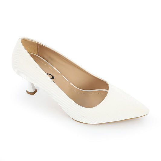 Leather Kitten Heel Shoes - 6CM