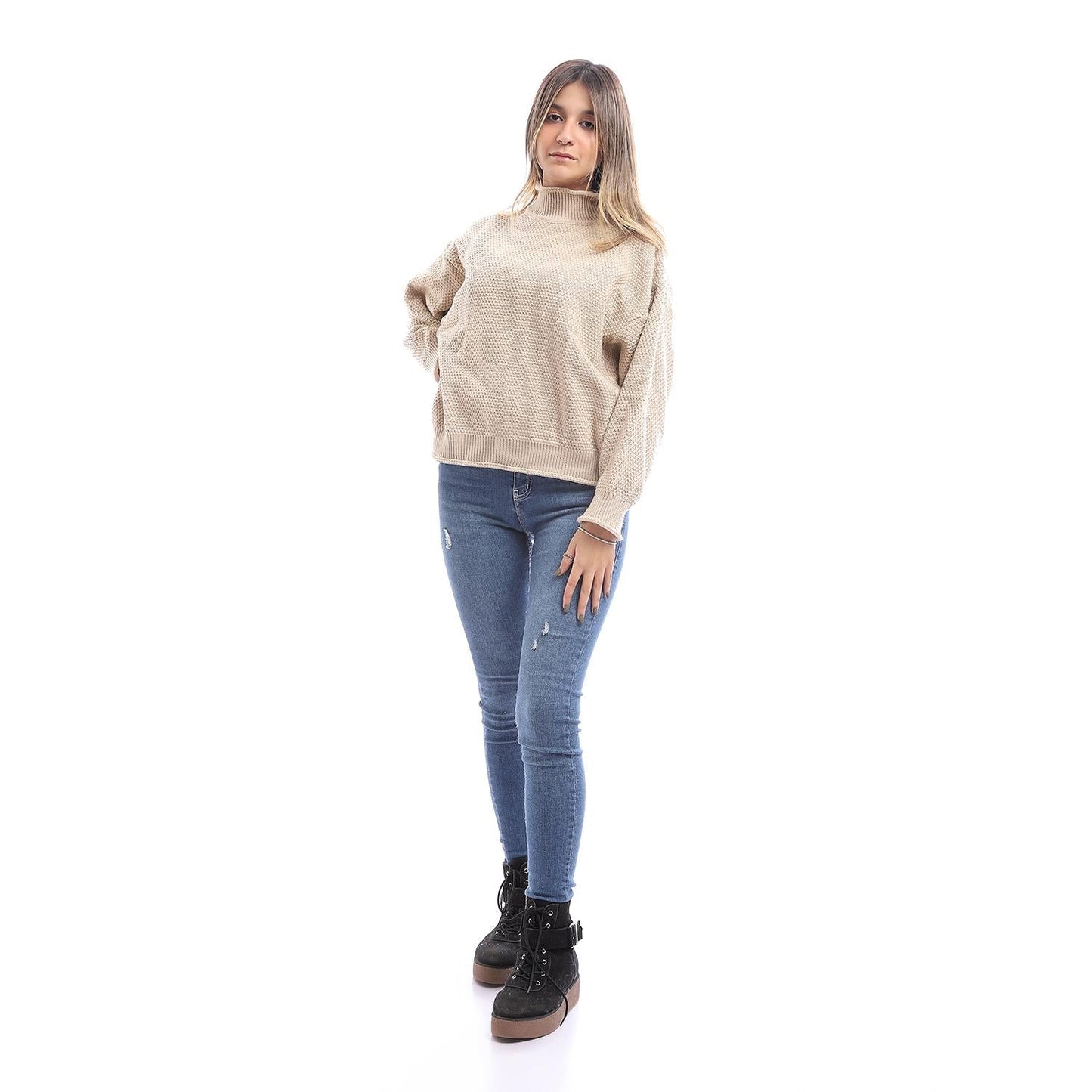 Oversized Long Sleeve Sweater Pullover Top