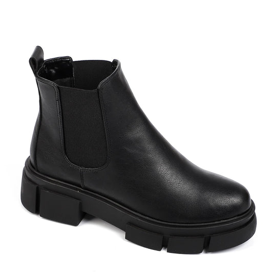 Leather Chelsea Boots - Black