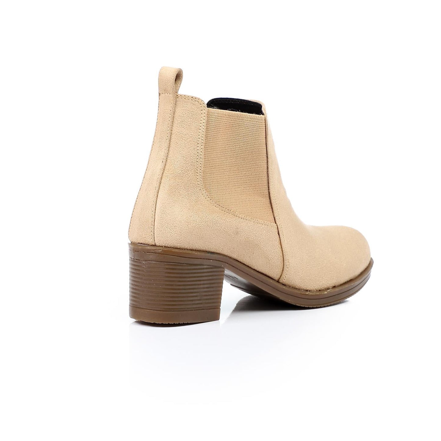 Elastic Side Suede Ankle Boot