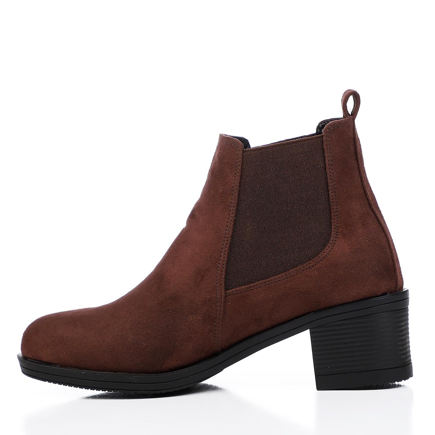 Elastic Side Suede Ankle Boot