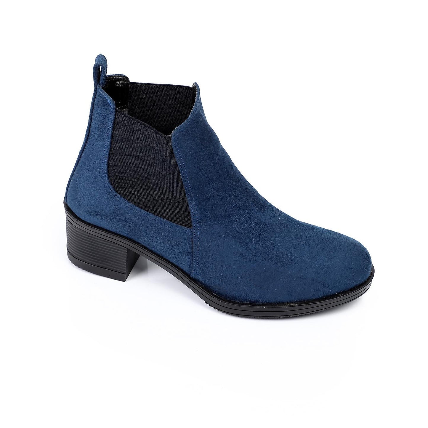 Elastic Side Suede Ankle Boot