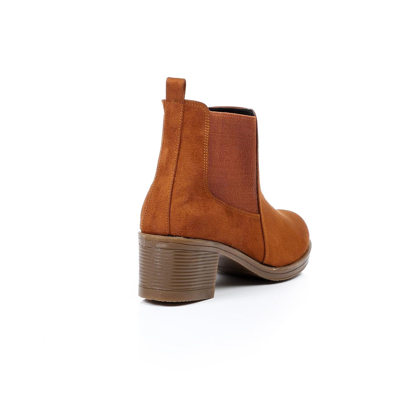 Suede Chelsea Boots with 5 cm Block Heel