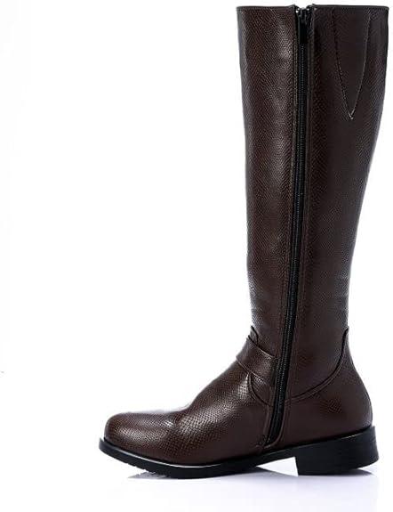 Textured Leather Knee High Boot