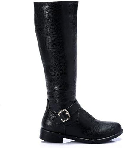 Textured Leather Knee High Boot