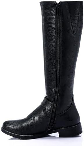 Textured Leather Knee High Boot