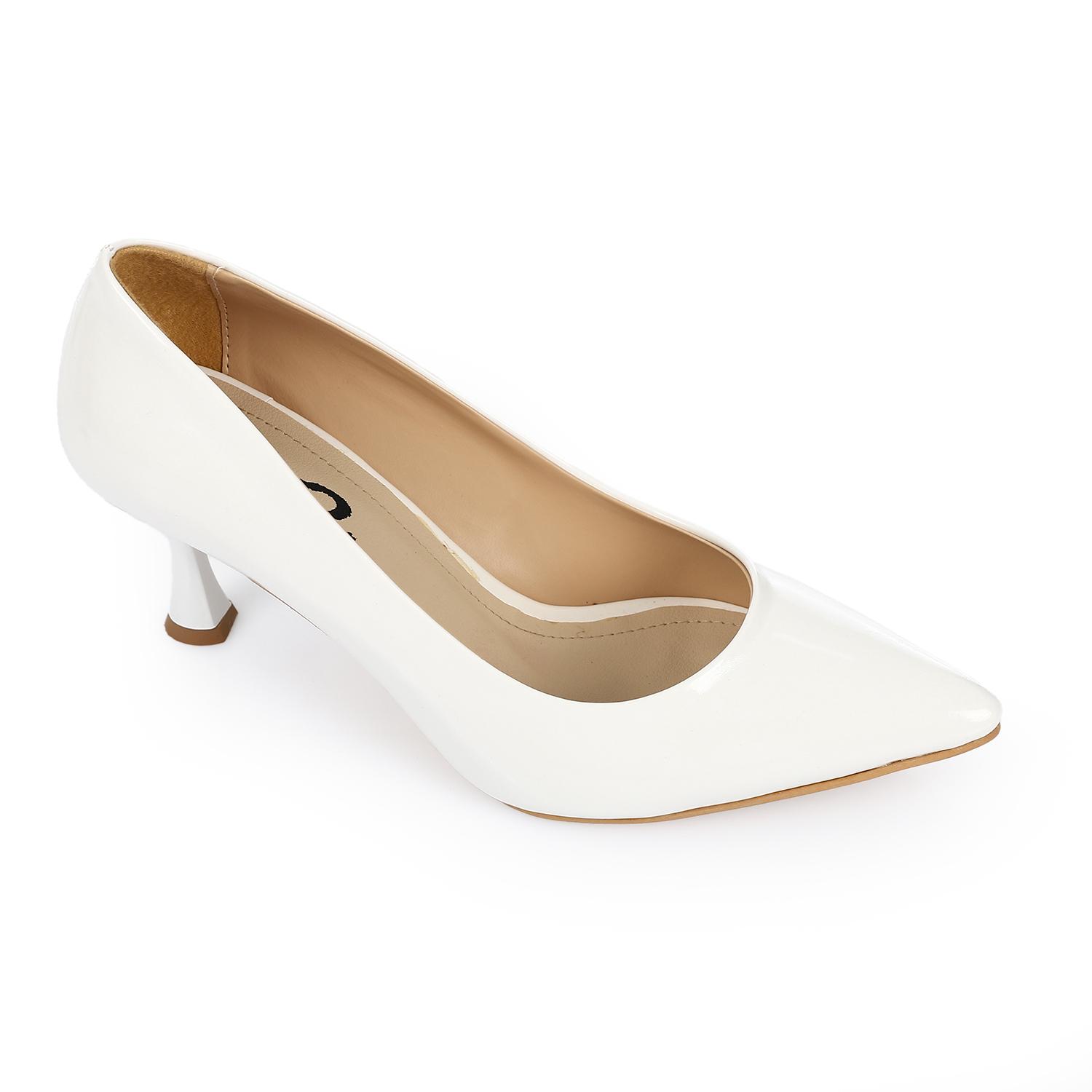 Patent Leather Kitten Heel Pointed Shoes