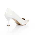 Patent Leather Kitten Heel Pointed Shoes