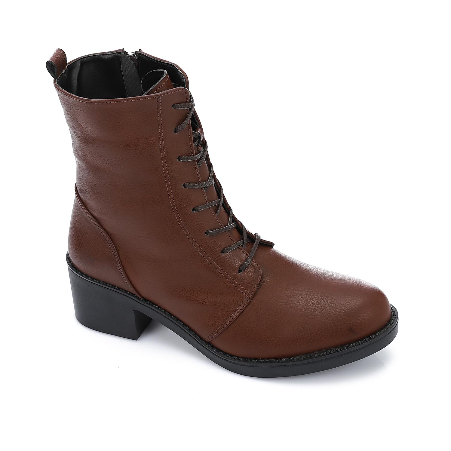 Leather Ankle Boot Brown