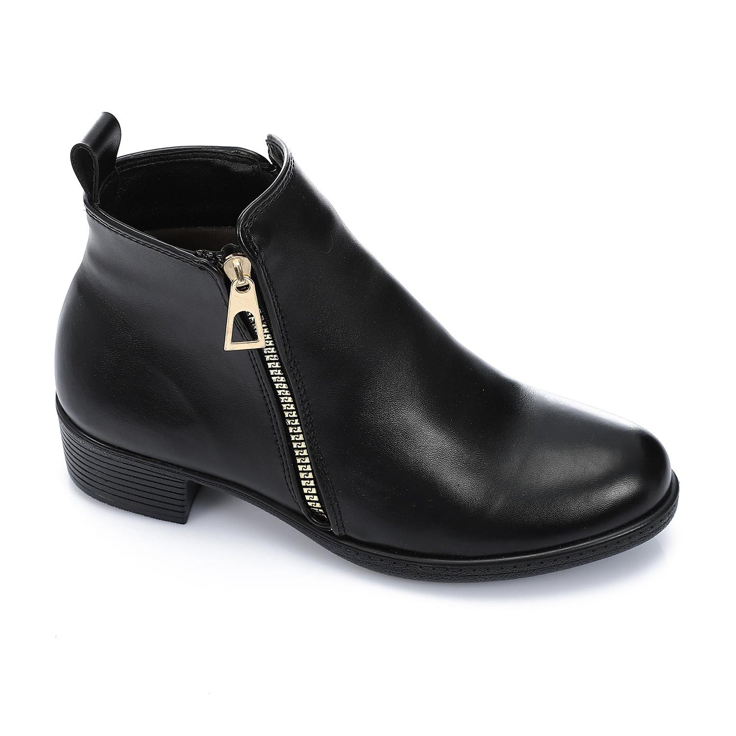 Leather Ankle Boot - Black