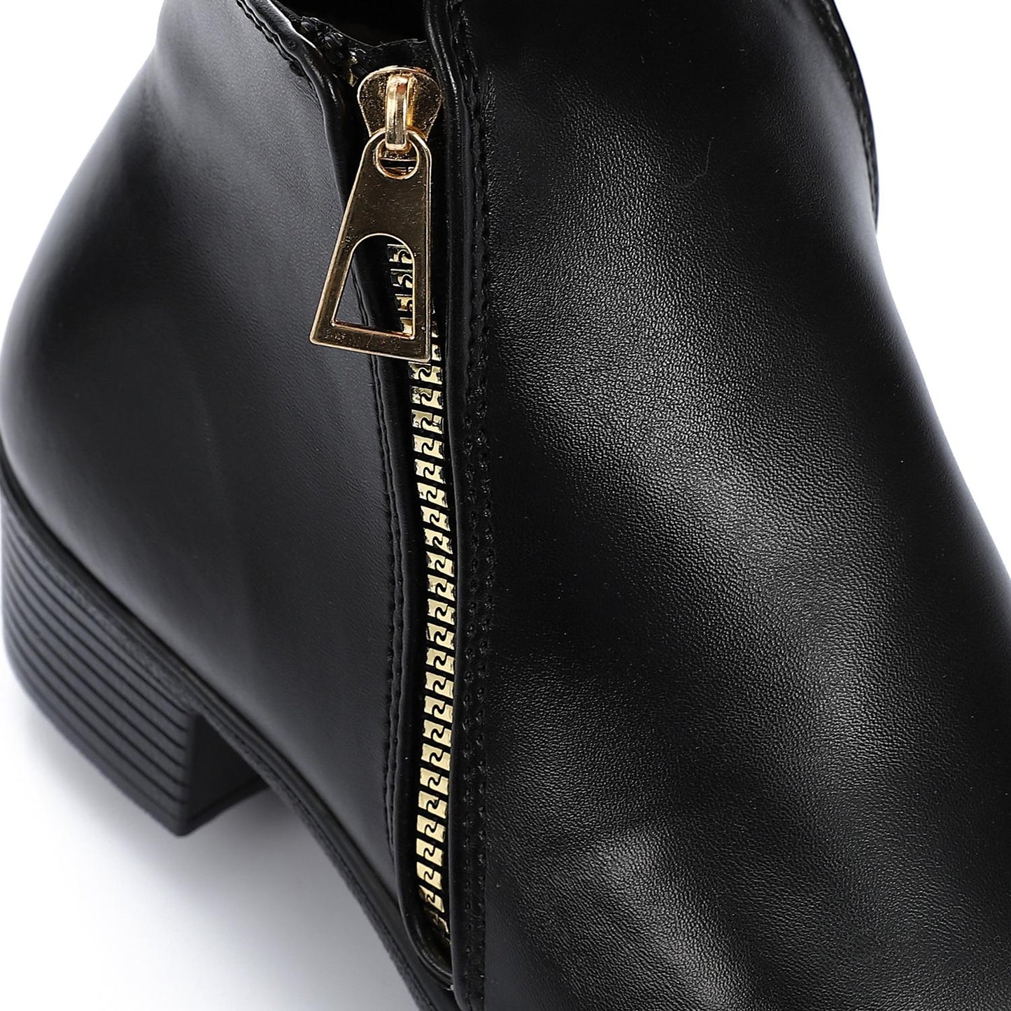 Leather Ankle Boot - Black