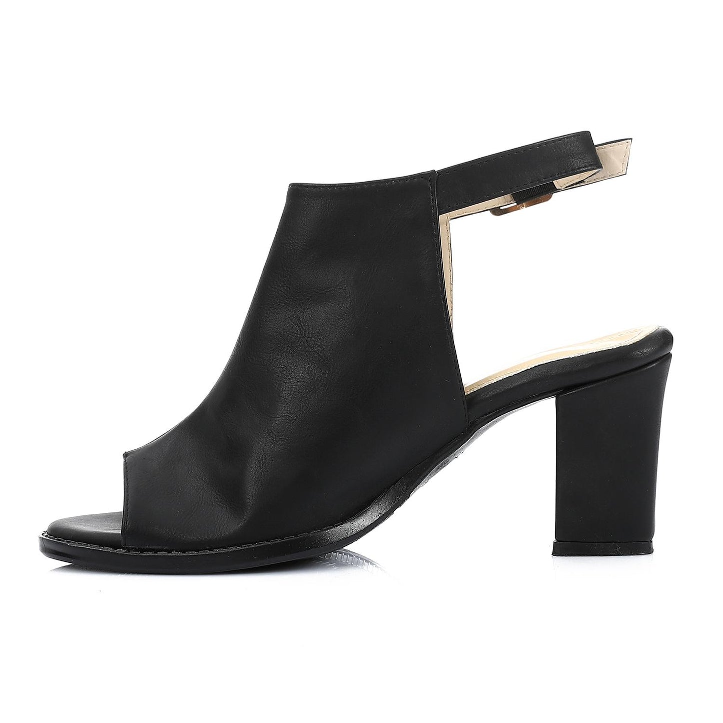 Solid Ankle Buckle Sandal