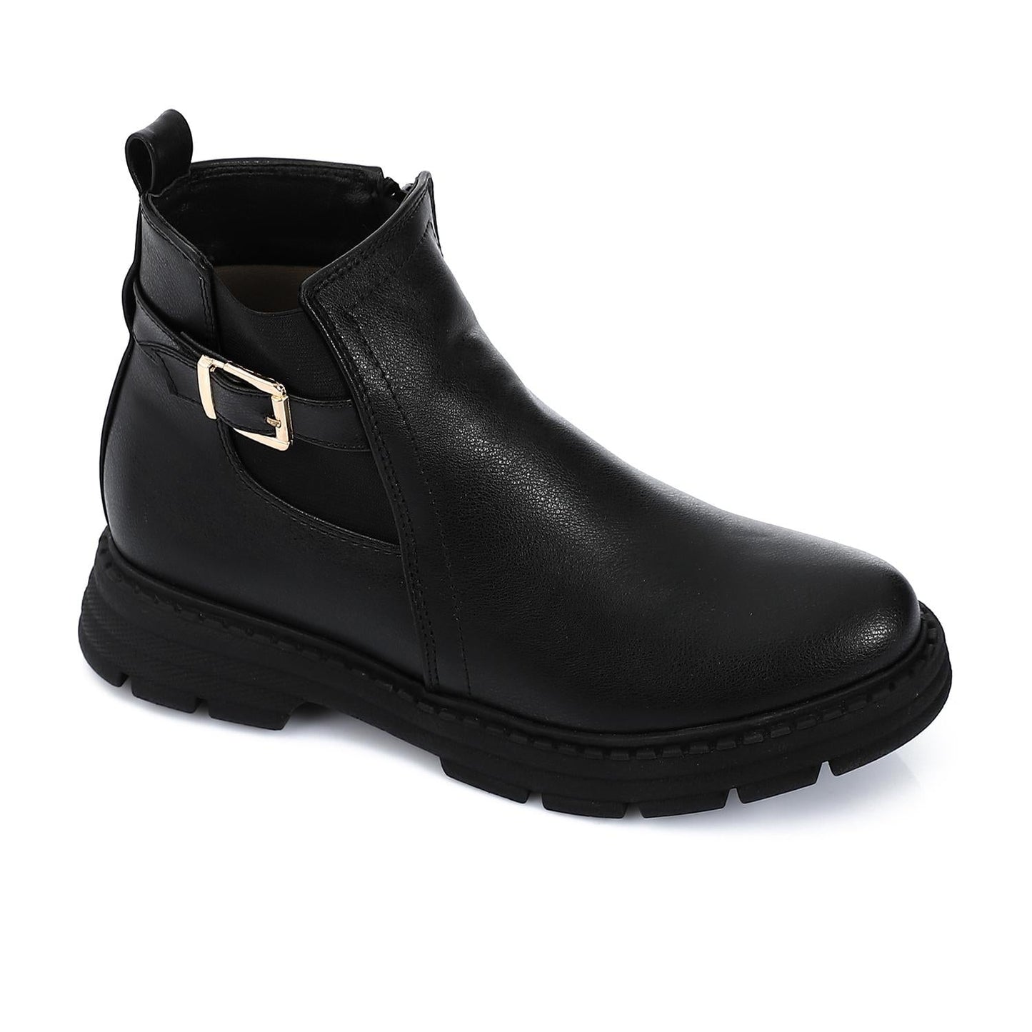 Leather Ankle Boot - Black