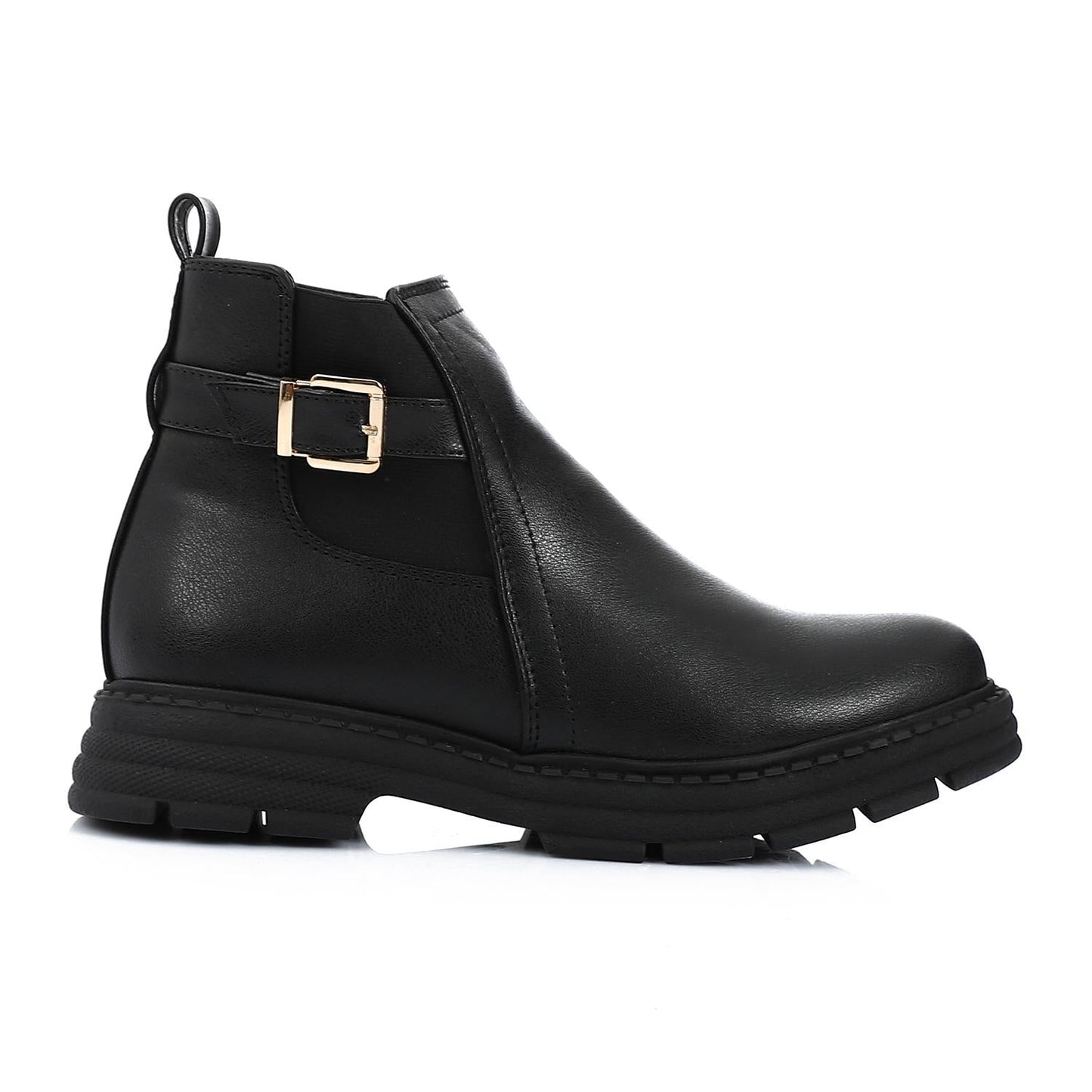 Leather Ankle Boot - Black