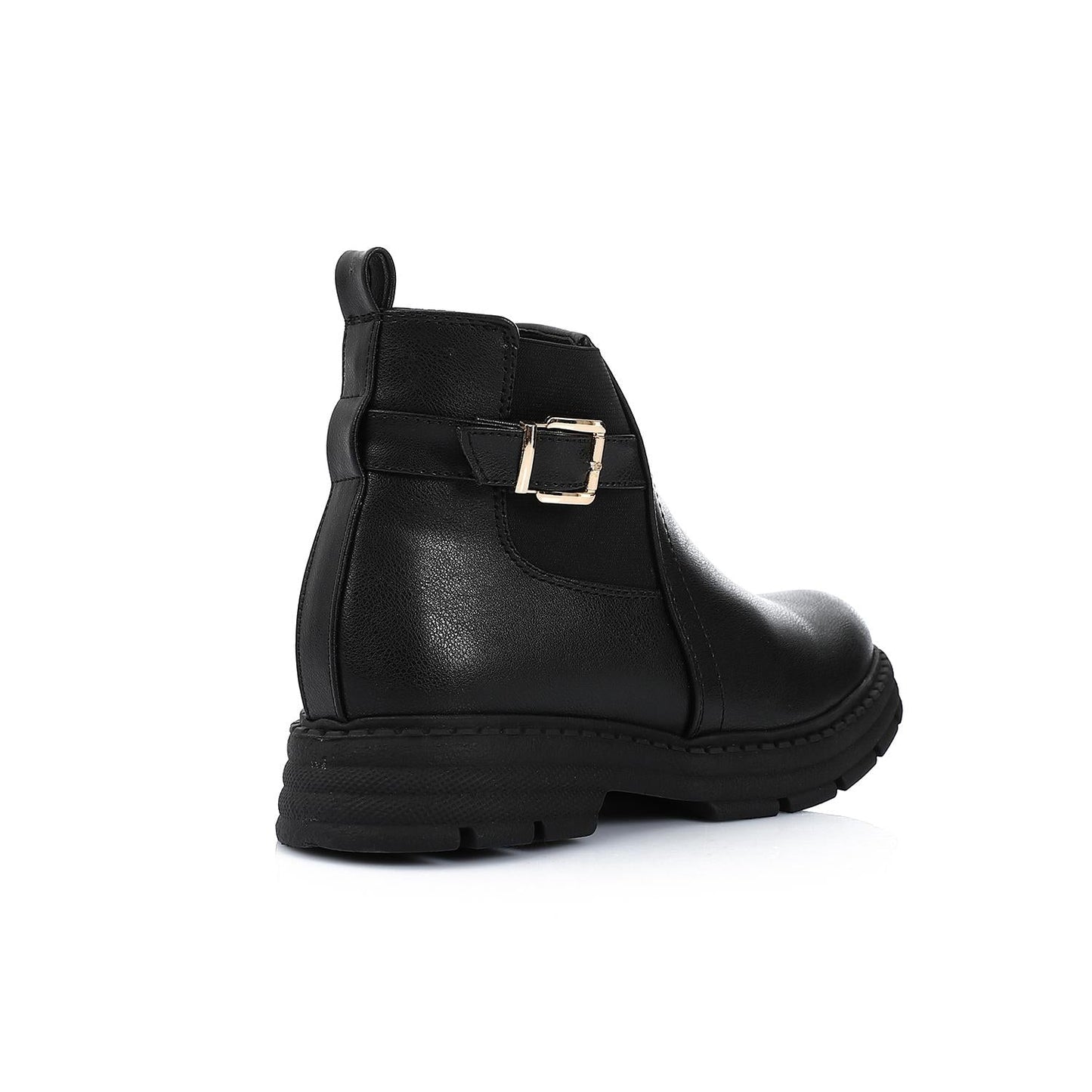 Leather Ankle Boot - Black