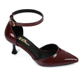Patent Leather Kitten Heel Pointed Shoes