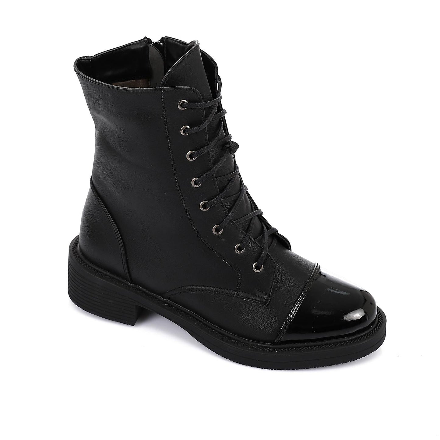 Leather Ankle Boot - Black