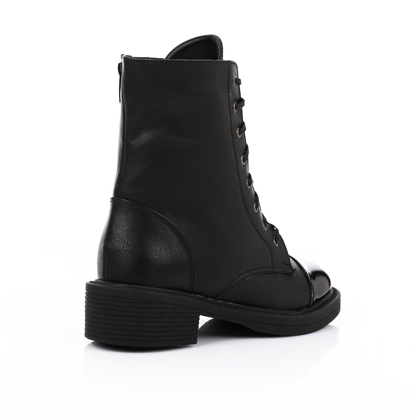 Leather Ankle Boot - Black