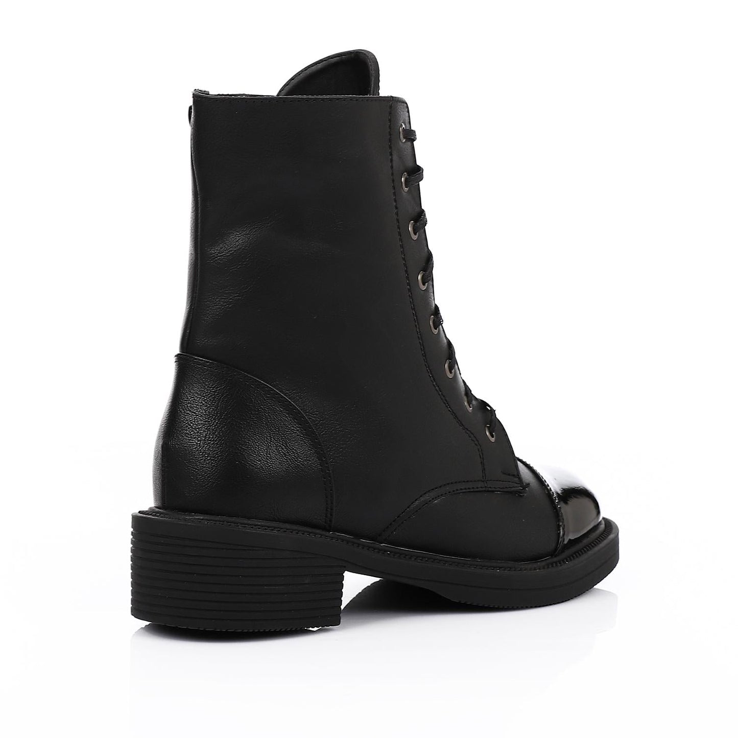 Leather Ankle Boot - Black