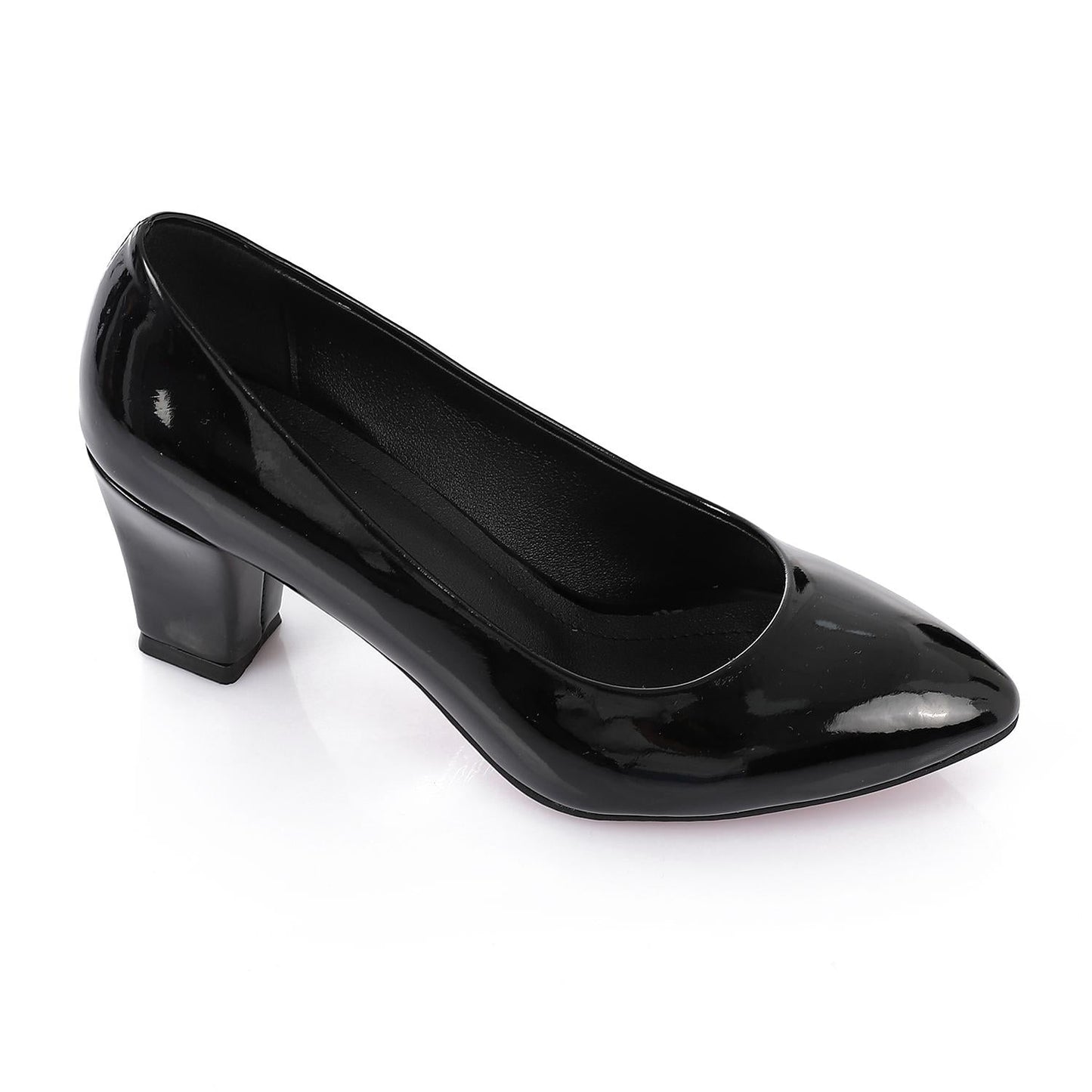 Patent Leather Low Hell Classic Pumps - Black