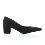 Women's High Heel Mule Sandals – Elegant Pointed Toe, Suede Leather Texture 3CM.