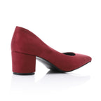 Women's High Heel Mule Sandals – Elegant Pointed Toe, Suede Leather Texture 3CM.
