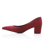 Women's High Heel Mule Sandals – Elegant Pointed Toe, Suede Leather Texture 3CM.