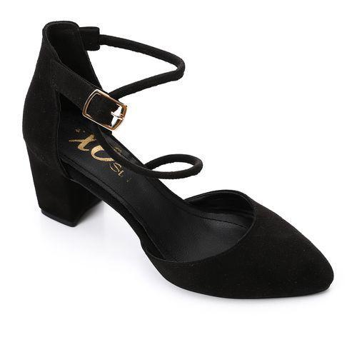 Suede Block Heel