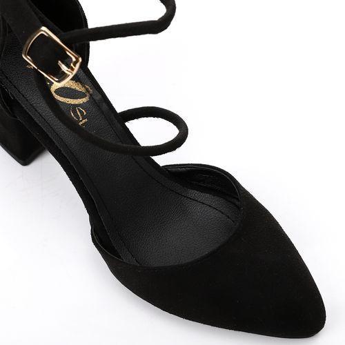 Suede Block Heel