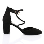 Suede Block Heel