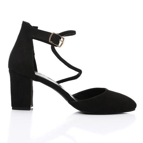Suede Block Heel