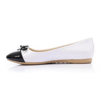 Women Solid Color Pointed Toe Fashionable Vintage Sweet Flat Shoes 1463.
