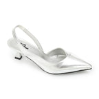 Leather Plain Slingback Pumps