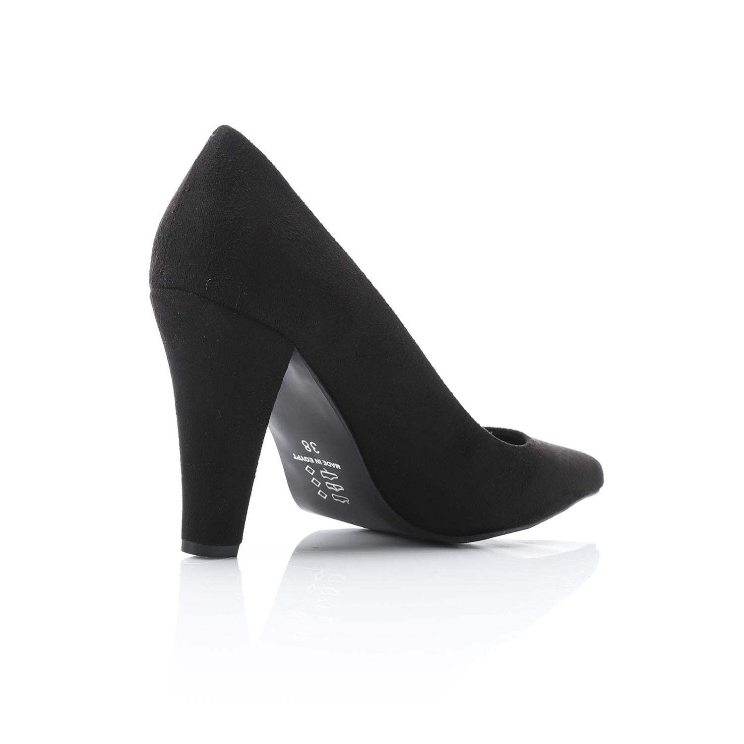 Women's High Heel Mule Sandals – Elegant Pointed Toe, Suede Leather Texture 9CM.
