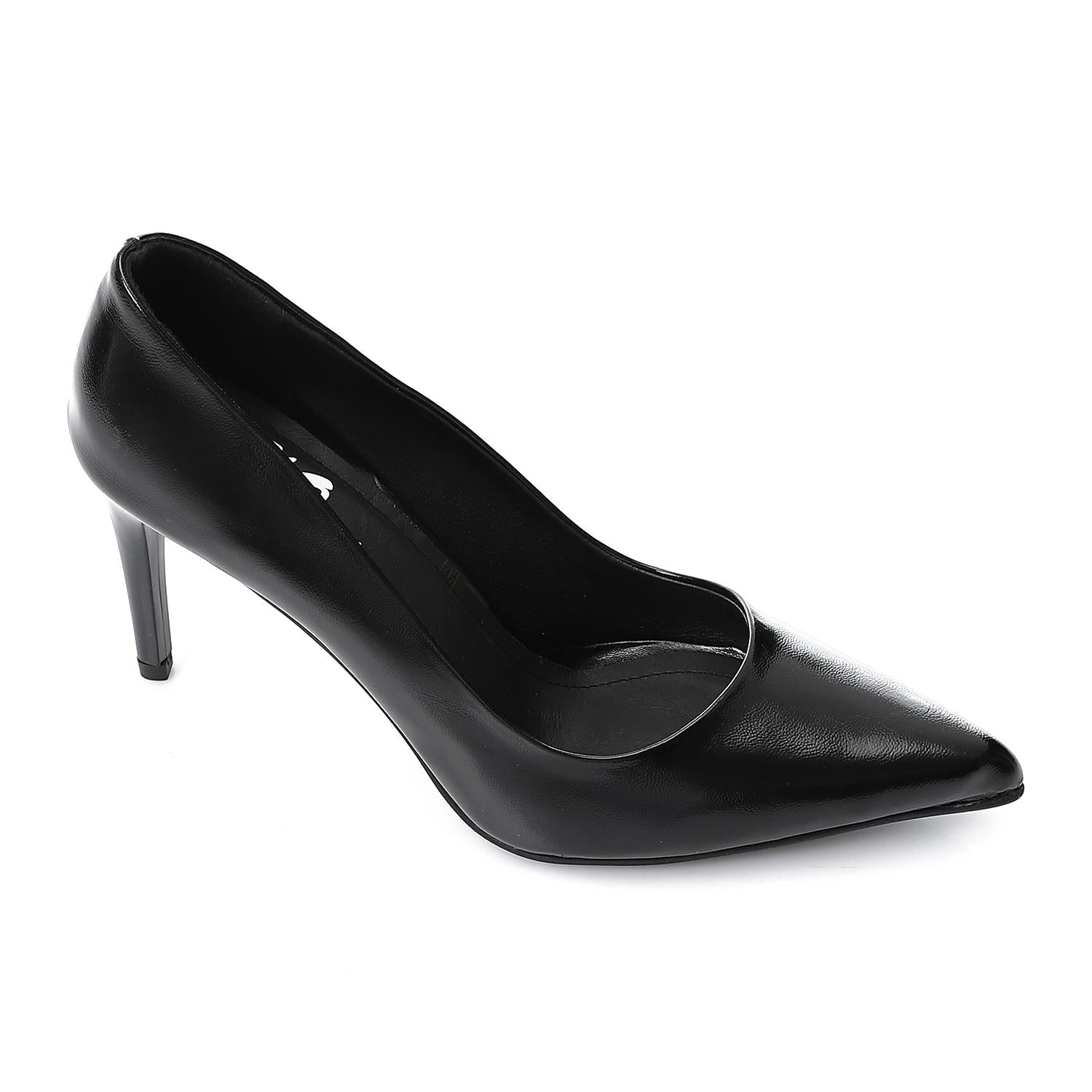 Women's Classic Black Pointed-Toe Pumps