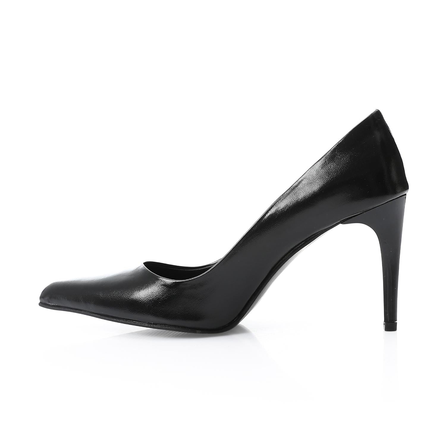 Women's Classic Black Pointed-Toe Pumps