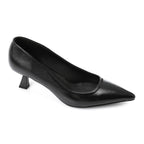 Leather Plain Slingback Pumps