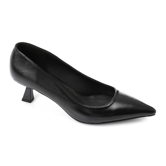 Leather Plain Slingback Pumps